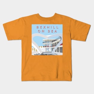 Bexhill-On-Sea Retro Style Poster Kids T-Shirt
